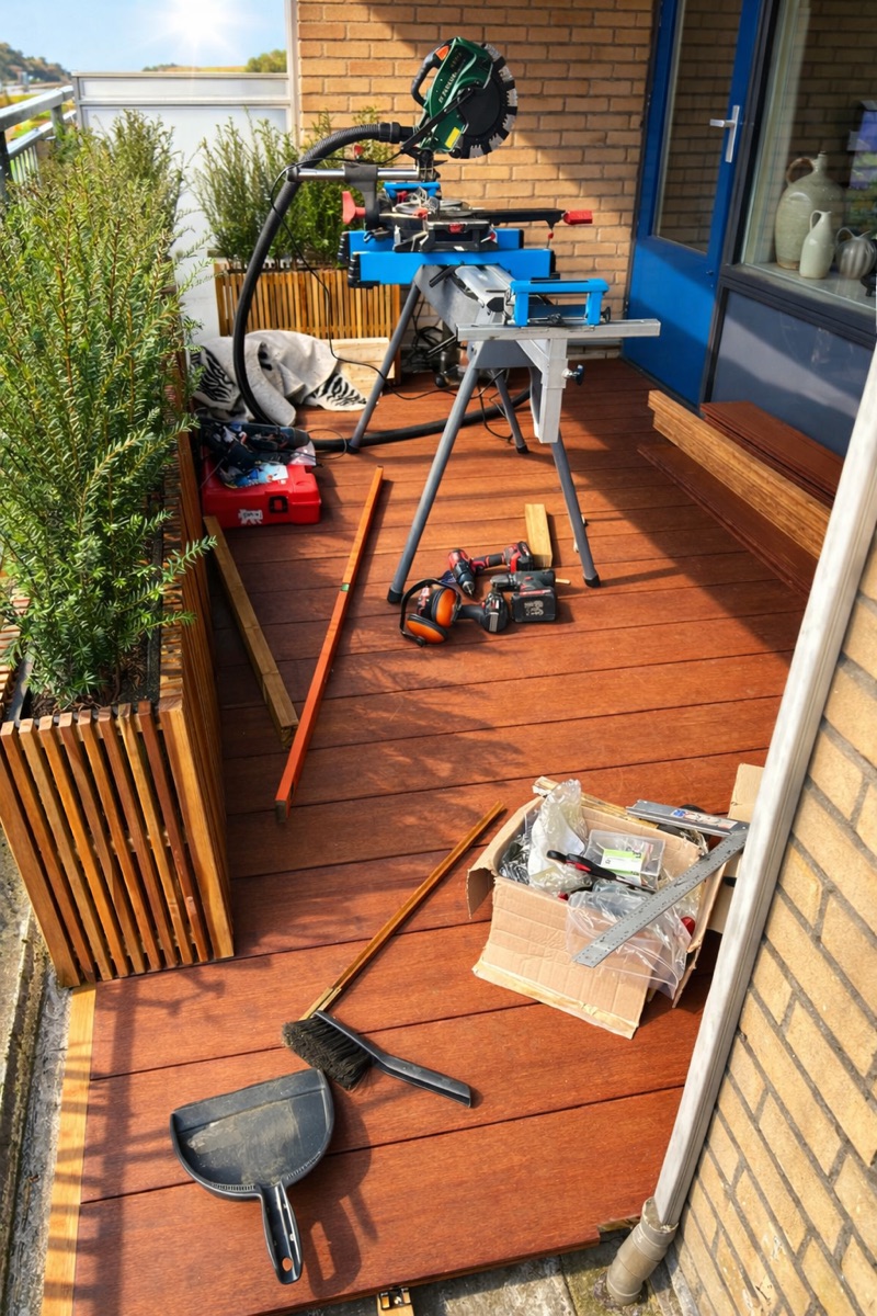 Vakman aan het werk